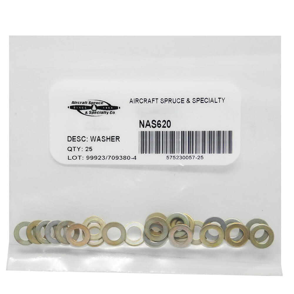 Flat Washers NAS620-8L (Pack Of 25)
