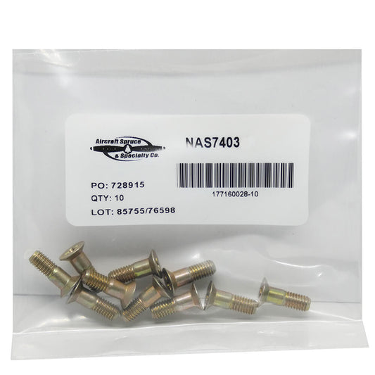 NAS7403-4 Phillips Screw Flush (Pack Of 10)