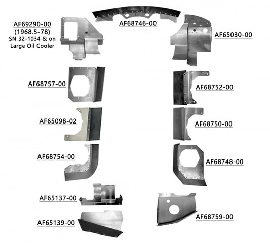 Airforms Inc. Engine Baffle Kit Bare Cowl Saver - PA32260-68.578-BRCS