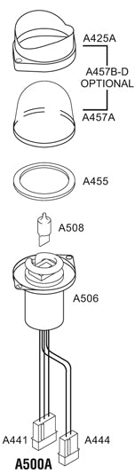 Whelen A457Ad Shld Lens Assy