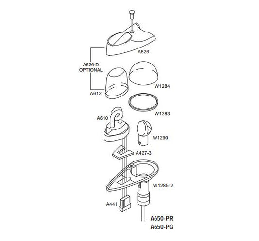 Whelen A430 Strobe Light Assembly
