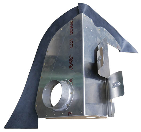 Airforms Inc. Baffle Assembly - Forward Vert Powder Coated - AF0555199-1-PCBK