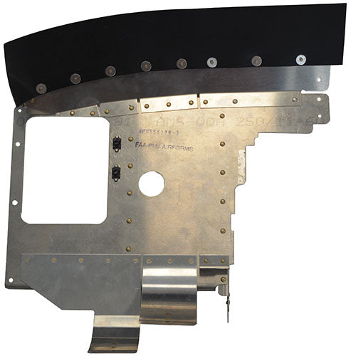 Airforms Inc. R/H Rear Baffle Assembly Powder Coated - AF0555298-3-PCBK