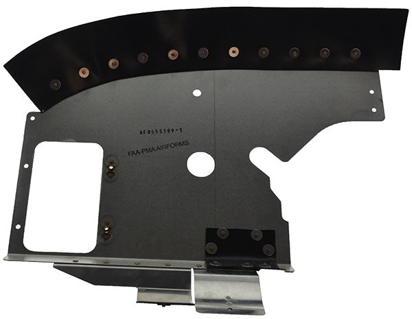 Airforms Inc. Baffle Assembly Right Hand Rear Powder Coated - AF0555309-1-PCBK