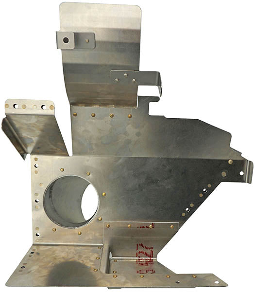 Airforms Inc. Baffle Right Hand Forward Inboard Powder Coated - AF2255029-7-PC
