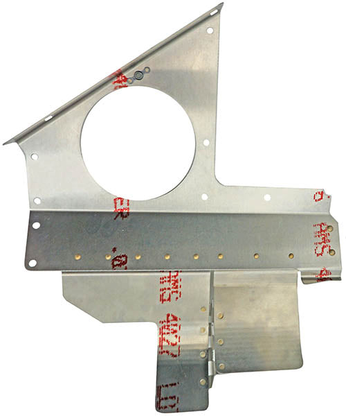 Airforms Inc. Baffle Right Hand Rear Powder Coated - AF2255030-3-PC