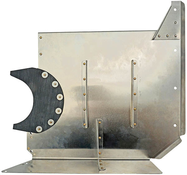 Airforms Inc. Baffle Left Hand Forward Powder Coated Black Seal - AF2255088-1-PCBL