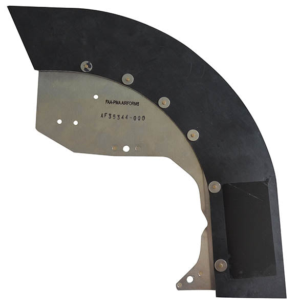 Airforms Inc. Rocker Cover Baffle Bare Blac - AF35344-000-BRBK