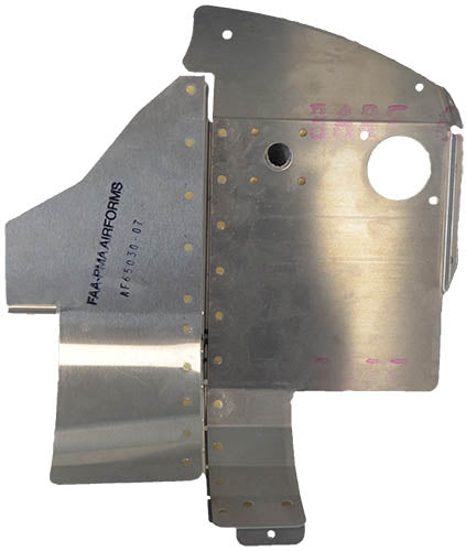 Airforms Inc. Left Hand Rear Baffle Powder Coated - AF65030-07-PC