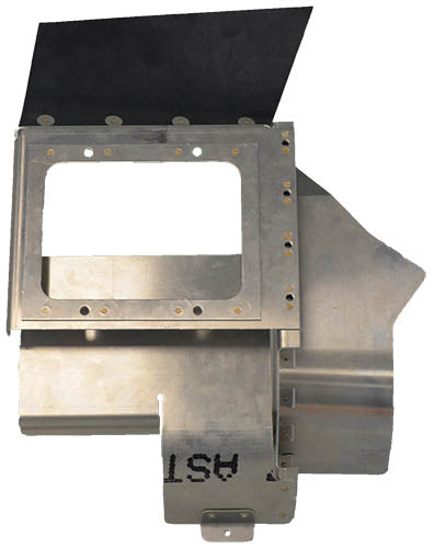 Airforms Inc. Left Hand Rear Baffle Bare Black Sea - AF68029-09-BRBK