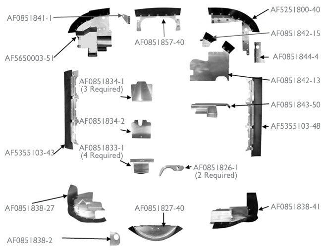 Airforms AF0851841-1 Bracket