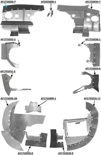 Airforms Inc. Engine Baffle Kit Bare Cowl Saver - C177-7374BRCS