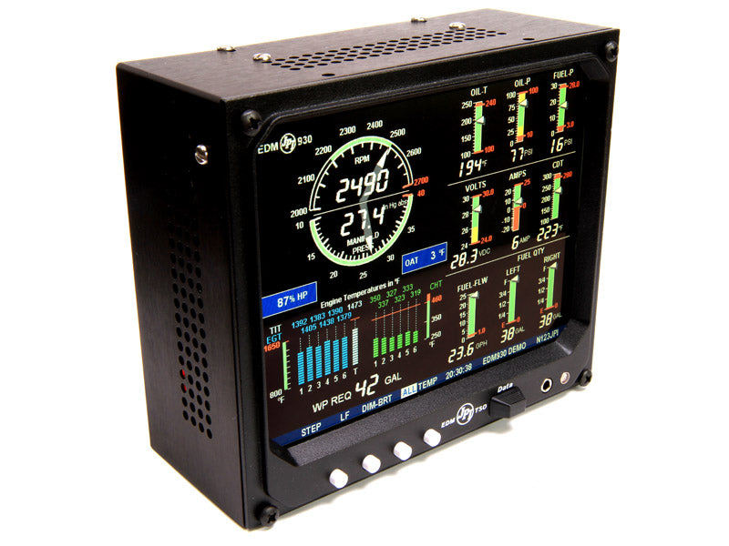 JPI EDM 930 6C Experimental Engine Monitor System Two Tanks EDM-930-6CP-2