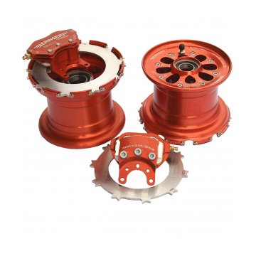 Beringer Finishing Kit Rv4 6/6A 7/7A 8A 9/9A - Main Wheels No Tires Srvfi02(B) (Red)