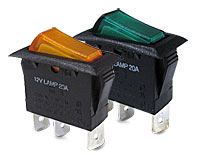 Amber Rocker Switch 14-307