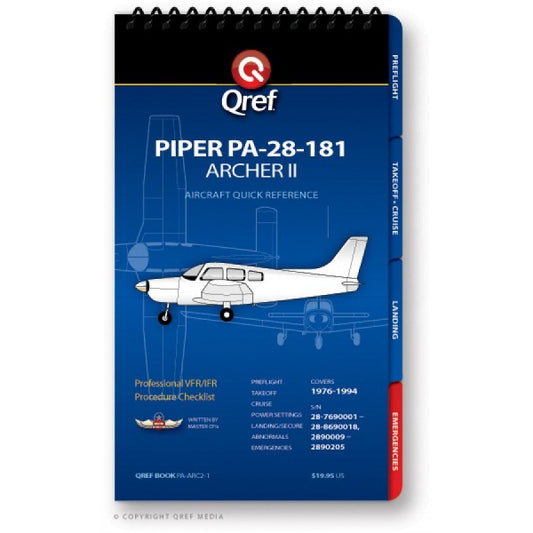 Piper Navajo PA-31-310 B C QREF Card